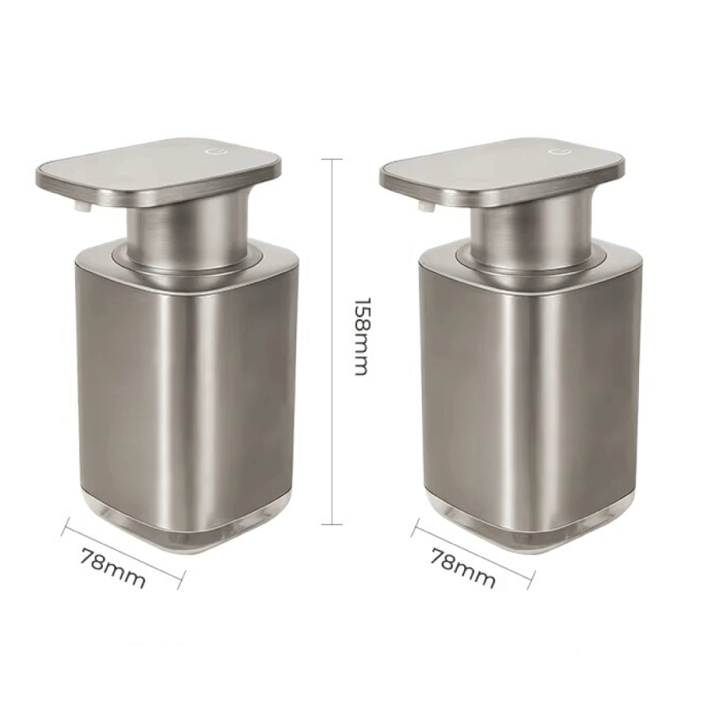 เครื่องจ่ายสบู่โฟมอัตโนมัติ STARA รุ่น MATTE STAINLESS TOUCHLESS ปรับได้3ระดับ ชาร์จUSB-C กันน้ำ_9
